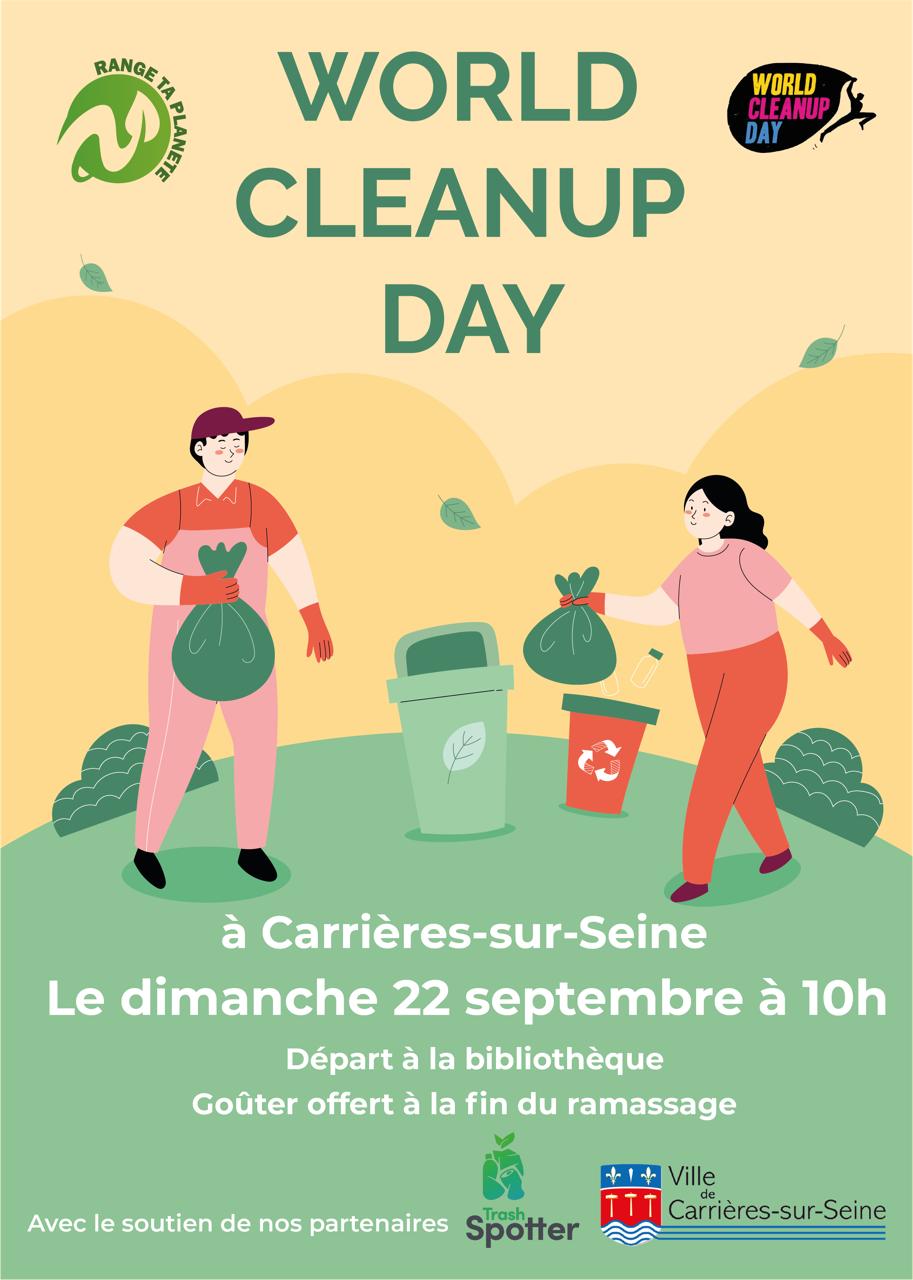 world cleanup day carrieres sur seine